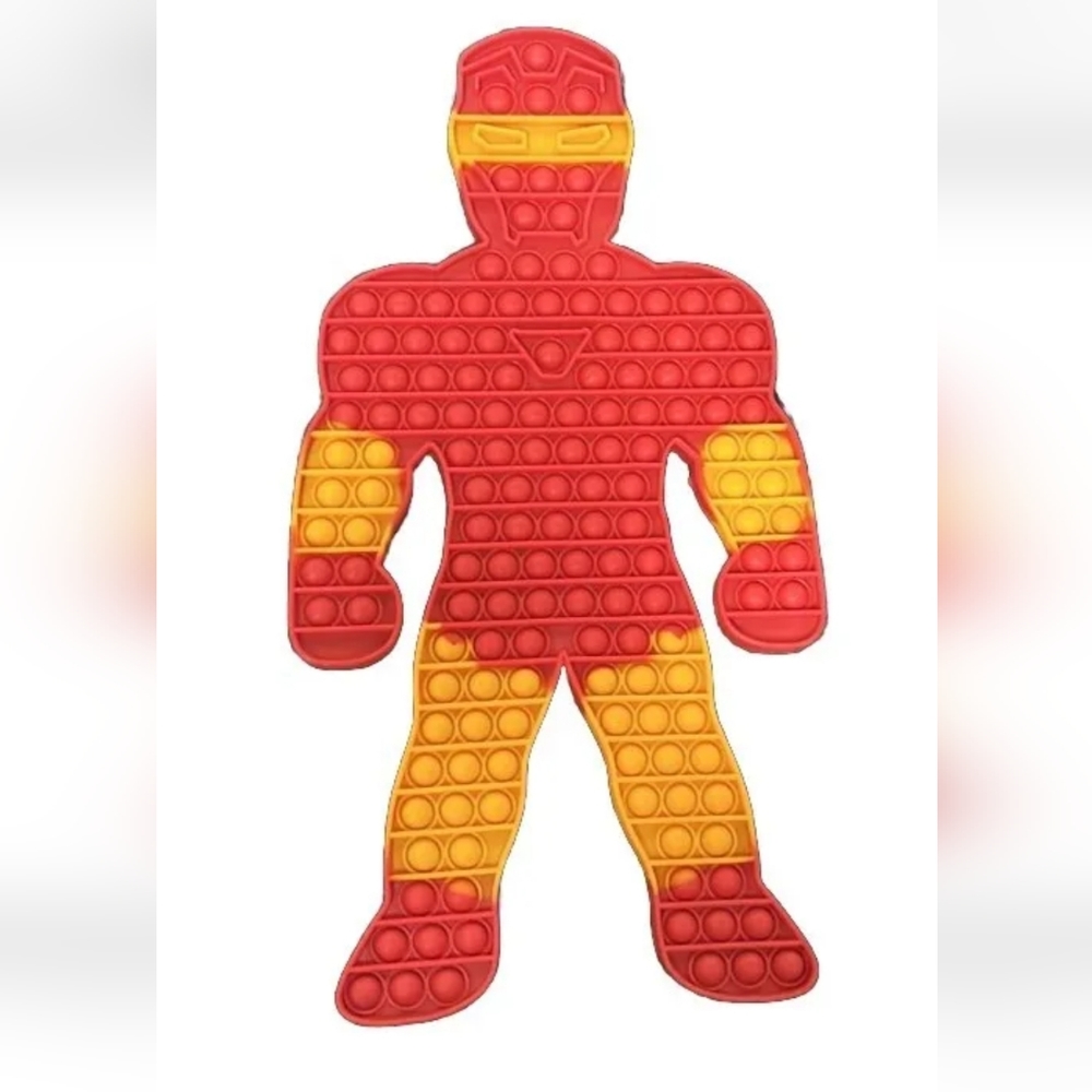 Ironman 20" Autism Anxiety Friendly Fidget Popit Durable Rubber Material Bright